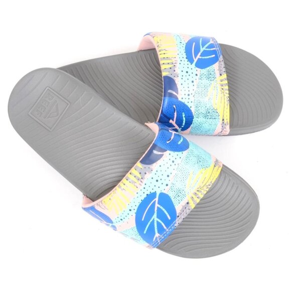 REEF One Slide Molded Footbed Padded Sandal Women's 7 Beach Walking Comfy - Picture 1 of 8